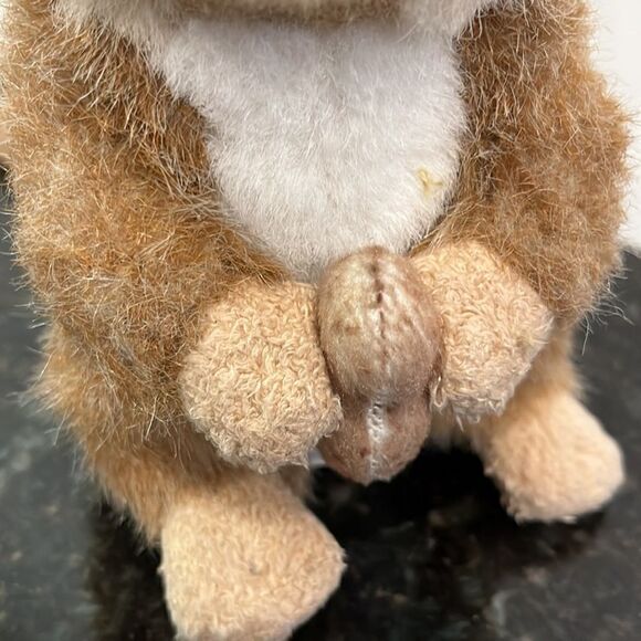Stuffed Animal House Chipmunk Stuffed Animal Plush Toy 6.5" with peanut - Picture 7 of 10